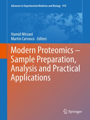 cover image of Modern Proteomics – Sample Preparation, Analysis and Practical Applications